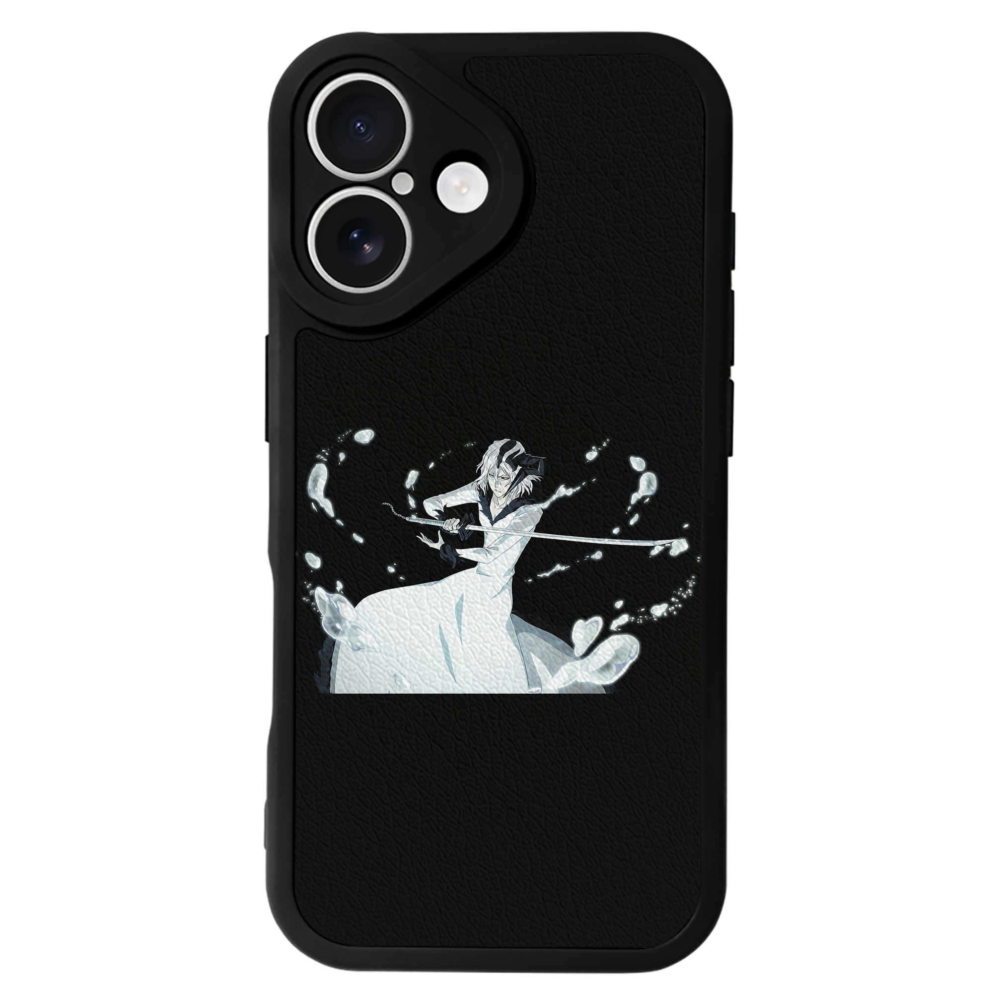 ブリーチ 黒崎一護（くろさき いちご）BLEACH Kurosaki Ichigo 【iPhone 16シリーズ対応】シリコンスマホケース（レザー調） 材質：シリコン